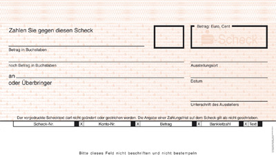 Spaß scheck ausdrucken